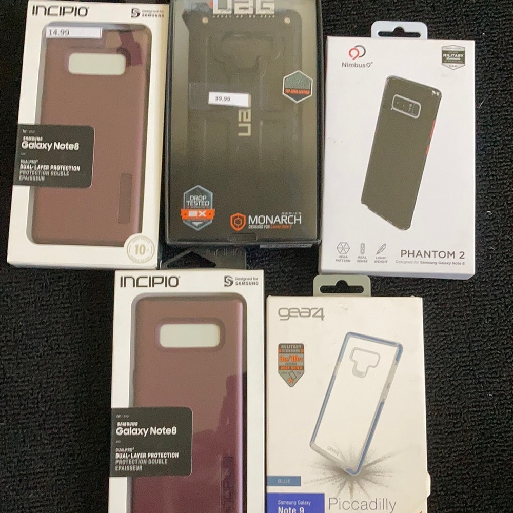 Samsung Galaxy note 8 and 9 phone cases